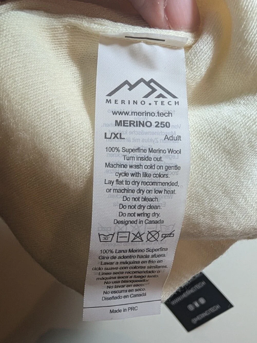 Alpz Merino Tech L/XL Cream Knit Beanie NWT